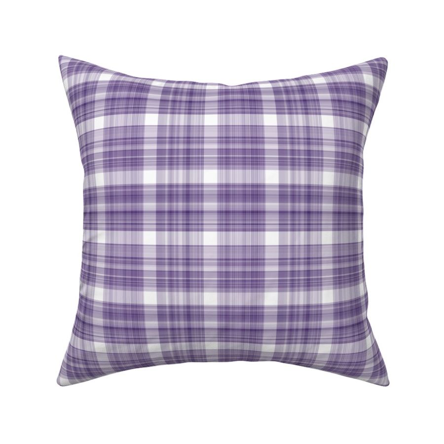 Purple and White Plaid