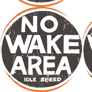 No Wake Area 