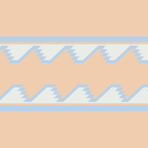 South of the Border Stripe No. 8 in Desert Peach