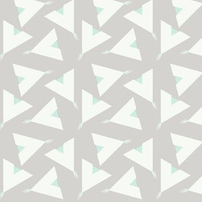 Teepee 5: grey, white and mint
