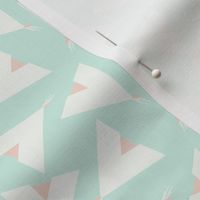 Teepee 5: mint, white and coral