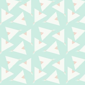 Teepee 5: mint, white and coral
