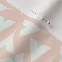 Teepee 5: coral, white and mint