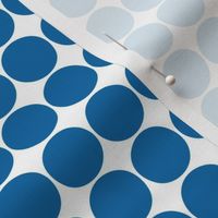 dots royal blue and white