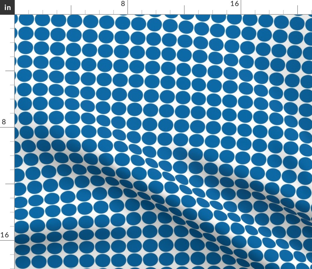 dots royal blue and white