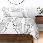 One Yard Simple Feather Wings