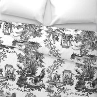 Chinoiserie Toile ~ Black and White 