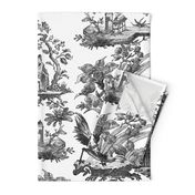 Chinoiserie Toile ~ Black and White 