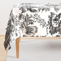 Chinoiserie Toile ~ Black and White 