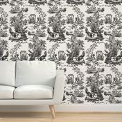 Chinoiserie Toile ~ Black and White 