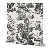 Chinoiserie Toile ~ Black and White 