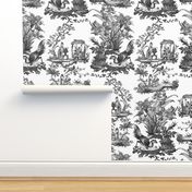 Chinoiserie Toile ~ Black and White 