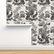 Chinoiserie Toile ~ Black and White 