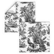 Chinoiserie Toile ~ Black and White 