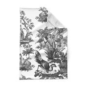 Chinoiserie Toile ~ Black and White 