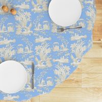 Chinoiserie Toile ~ Jasper Blue and White 