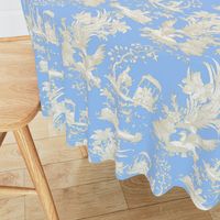 Chinoiserie Toile ~ Jasper Blue and White 