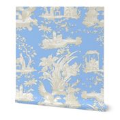 Chinoiserie Toile ~ Jasper Blue and White 