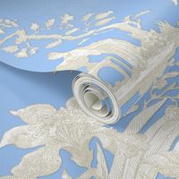 Chinoiserie Toile ~ Jasper Blue and White 