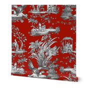 Chinoiserie Toile ~ Turkey Red 