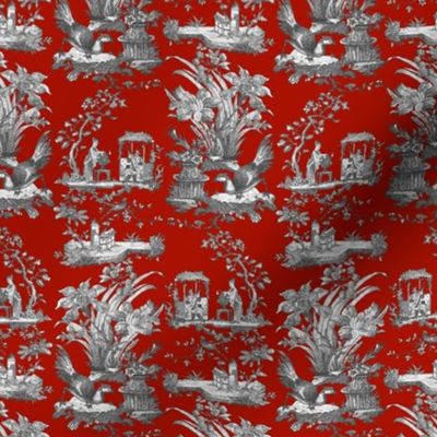 Chinoiserie Toile ~ Turkey Red 