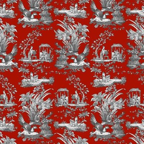 Chinoiserie Toile ~ Turkey Red 