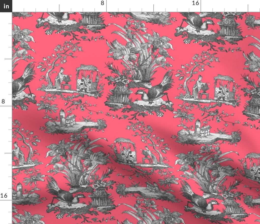 Chinoiserie Toile ~  Royal Scandal 