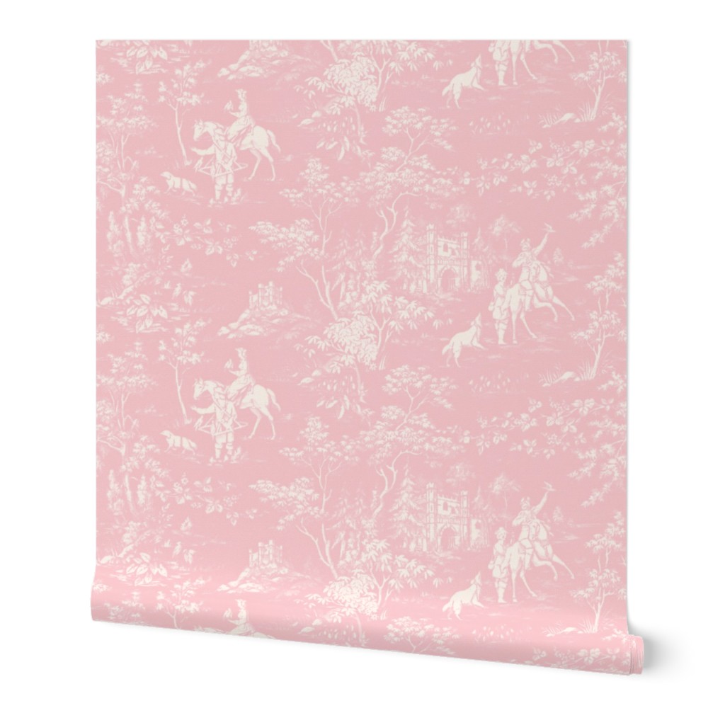 The Grand Hunt Toile ~ Dauphine and White 