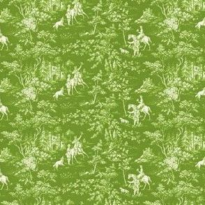 The Grand Hunt Toile ~ Bracken and White 