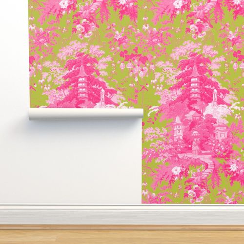 Chinoiserie Palace ~ Usurper and Wallpaper | Spoonflower