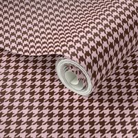 The Houndstooth Check ~ Pink & Brown ~ Wee 