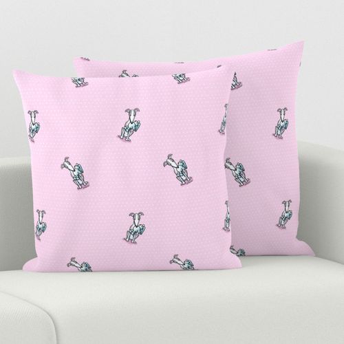 KiniArt Italian Greyhounds On Pink