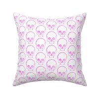 Light Fuschia Skull Print