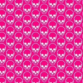 Pink Skull Doodle