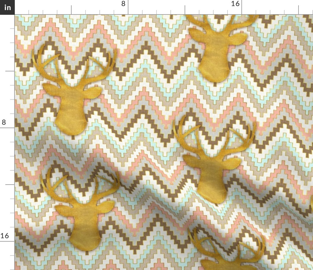 Chevron and Deer Mini