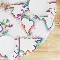 jumbo rainbow world map (40.5"x18")