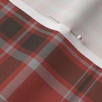 MacDonald red tartan, 6",  weathered colors