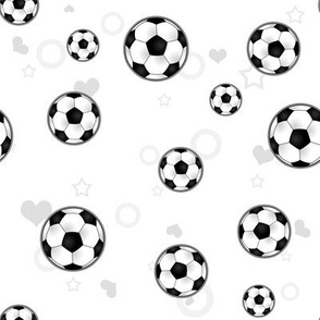 Soccer Ball Pattern White