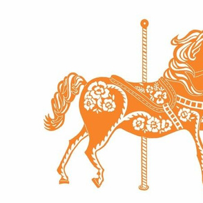 Carousel Horse in Outstanding Orange-ch