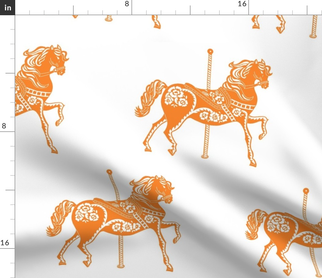 Carousel Horse in Outstanding Orange-ch