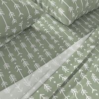 cross plus arrows sage green