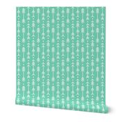 cross plus arrows sea foam green