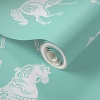 Carousel Parade in Sweet Seafoam