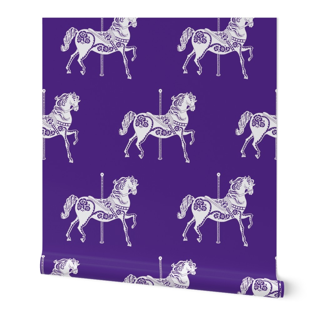 Carousel Horse in Popular Purple