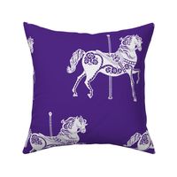 Carousel Horse in Popular Purple