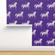 Carousel Horse in Popular Purple