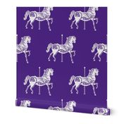 Carousel Horse in Popular Purple