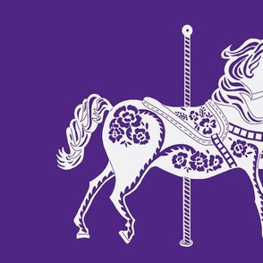 Carousel Horse in Popular Purple