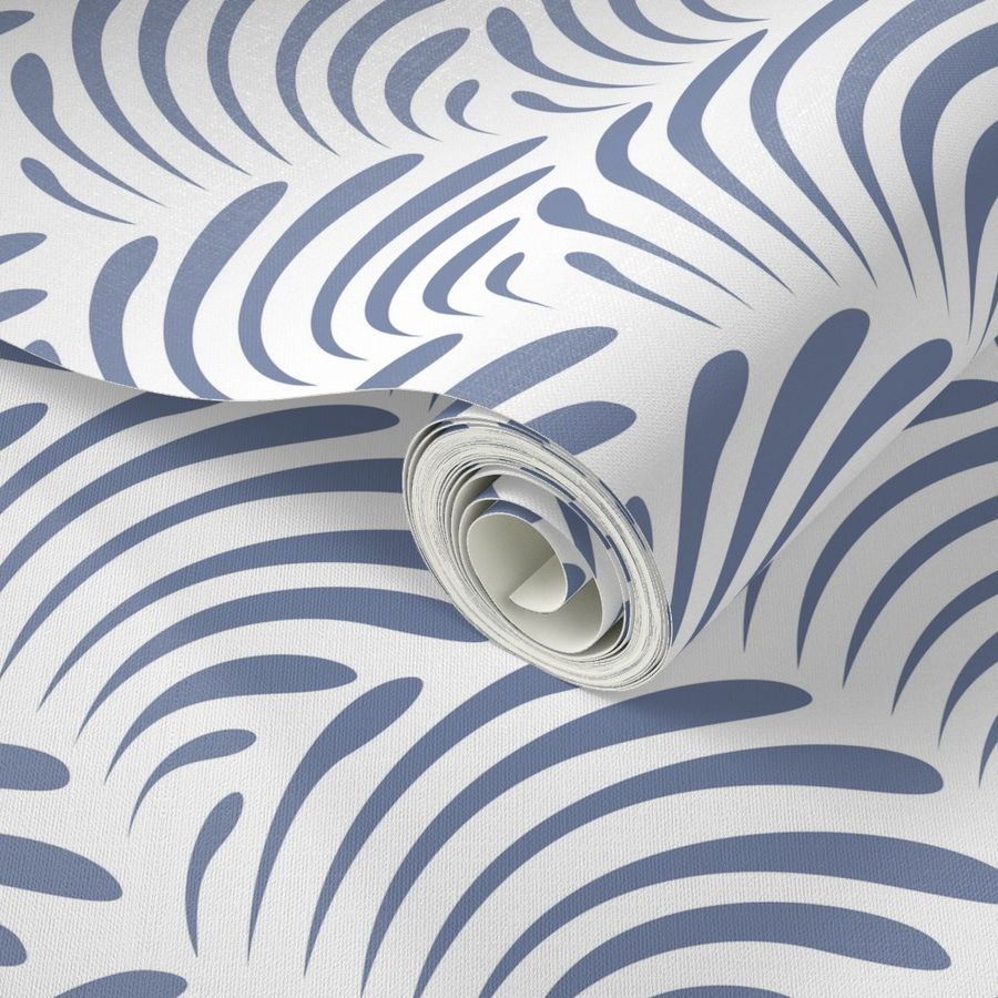 Stylized waves Wallpaper | Spoonflower