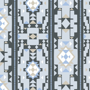 Cool New exico adobe southwest style in blues